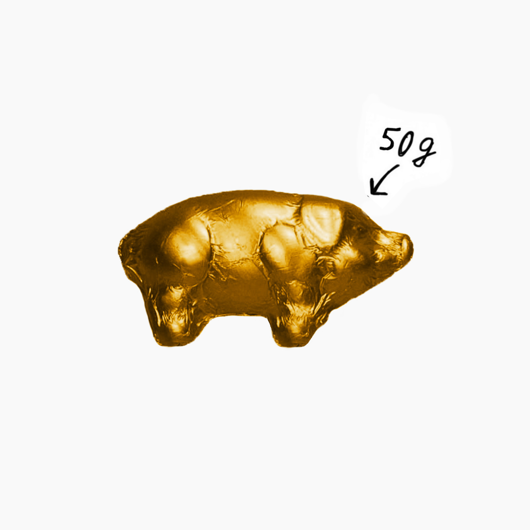 Glücksschwein Gold