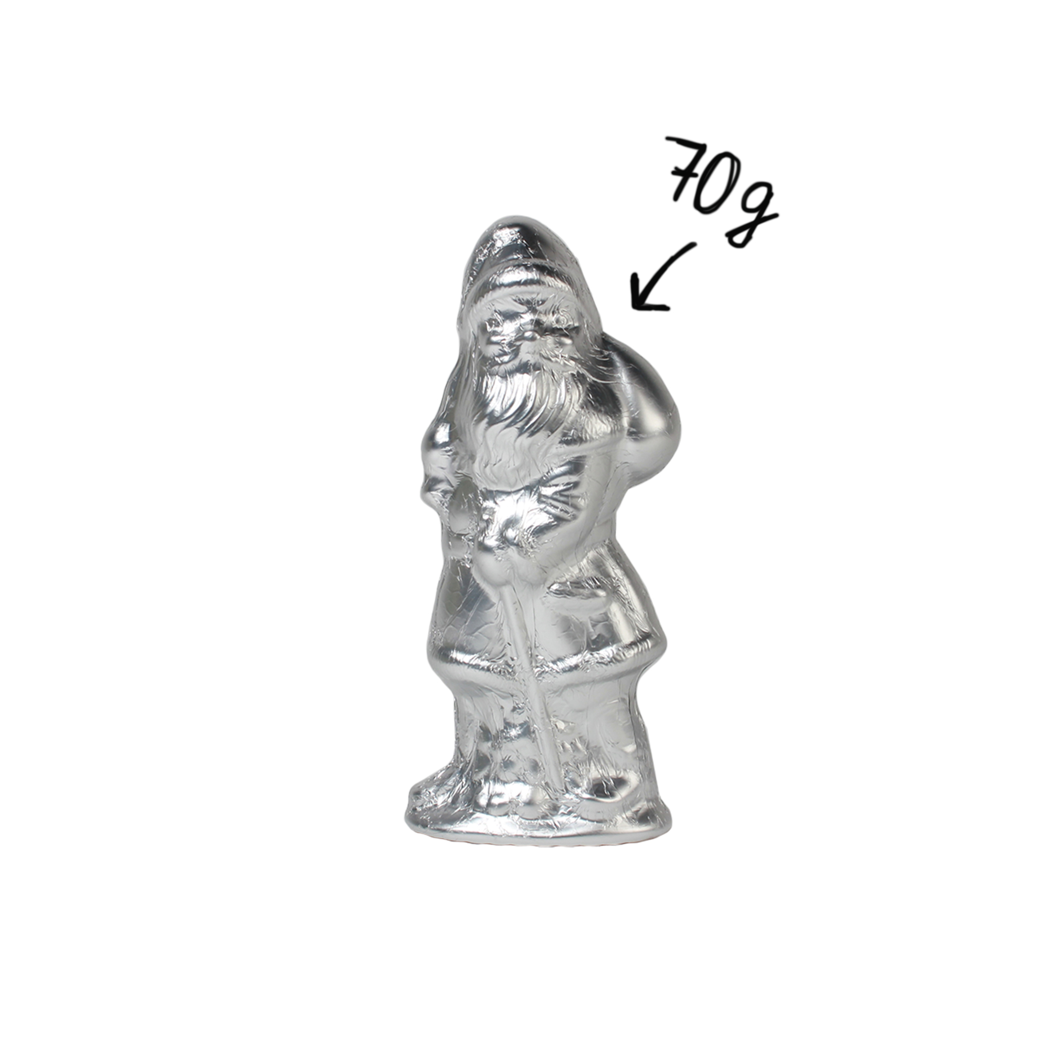 Weihnachtsmann 70g Silber