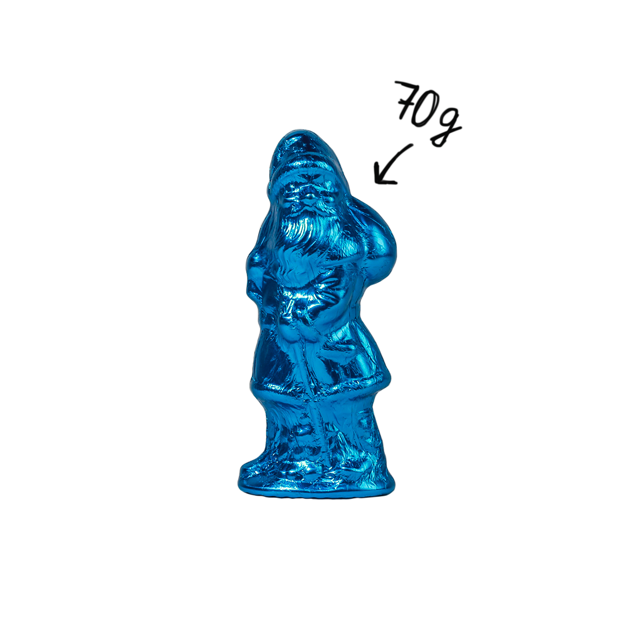 Weihnachtsmann 70g Blau