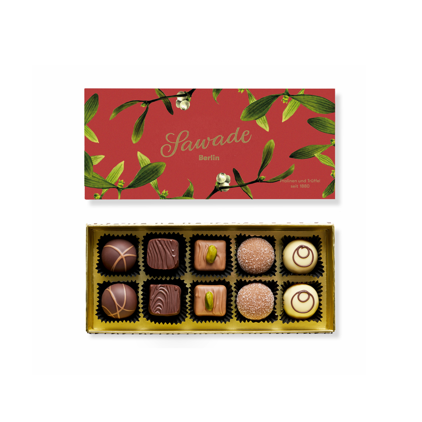 Pralinenschachtel Mistel