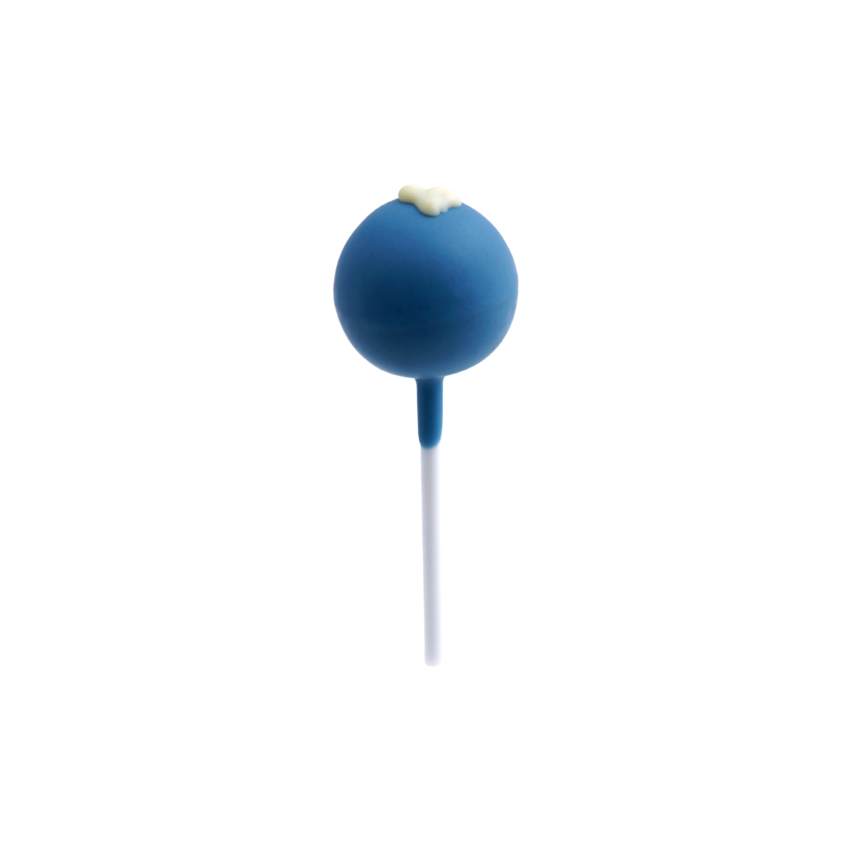 Praliné Pop Blau Herz Weiß